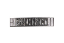 Lit Up Lighting LIT7423BK-CRY - Skylon Vanity Black Finish